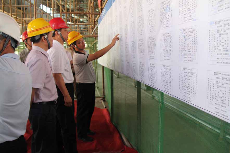 省住建廳樊劍平副廳長一行調研裝飾集團中煙項目部